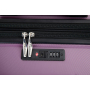 Expandable 3 Piece Luggage Sets PC Lightweight Suitcase with Two Hooks, Spinner Wheels, TSA Lock, (20/24/28), Purple